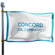 Concord Oil Company Heating Oil Prices Flag Photo of Concord Oil Company flag denoting best heating oil prices the company offers