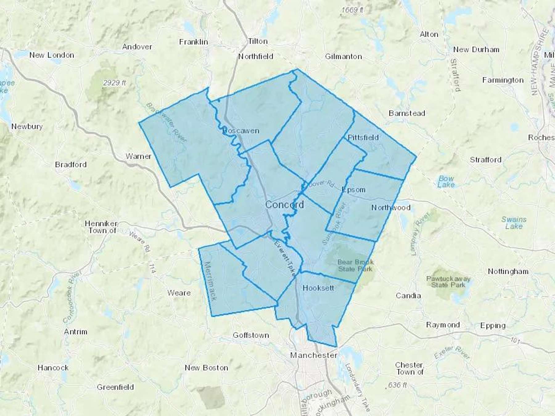 Hebert Fuel Co LLC Cash Heating Oil Delivery Map Map With The Hebert Fuel Co LLC Heating Oil Delivery Area Shaded In Blue