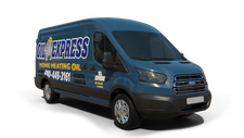 Shawn M Scianna Oil Express furnace repair van Photo of a Shawn M Scianna Oil Express furnace repair van