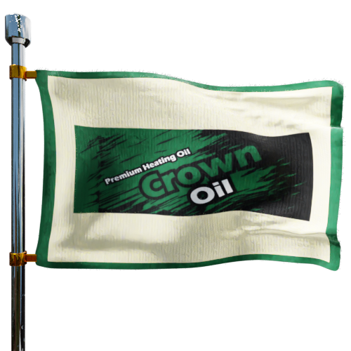 Crown Oil cash heating oil price logo