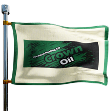 Crown Oil Heating Oil Prices Flag Photo of Crown Oil flag denoting best heating oil prices the company offers