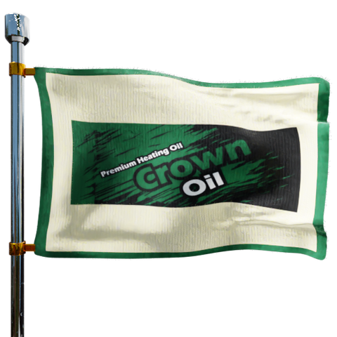 Crown Oil Heating Oil Prices Flag Photo of Crown Oil flag denoting best heating oil prices the company offers