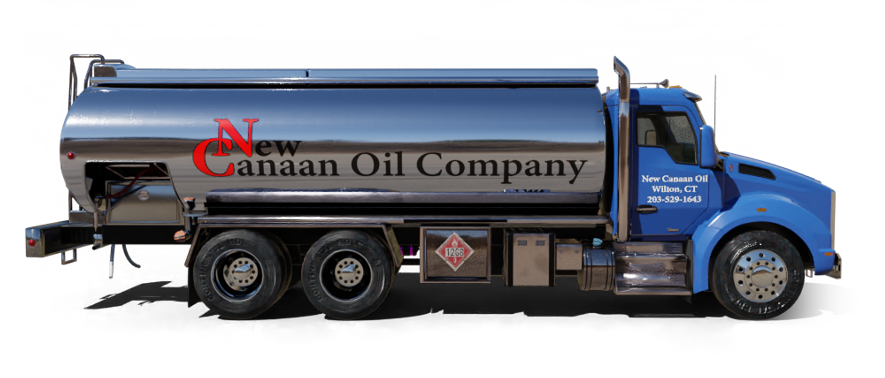 Ecuafuel Heating Oil Truck Ecuafuel residential home heating oil truck next to Station Number Two in Medford, Long Island, New York delivering fuel oil.