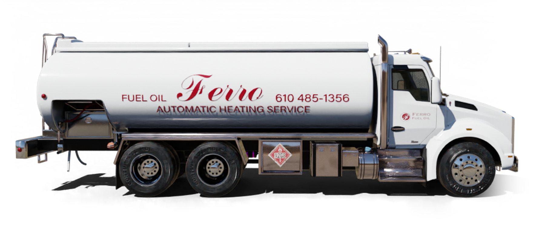 Petro Inc Heating Oil Truck Petro Inc residential home heating oil truck in front of the LIRR station in Lindenhurst, Long Island, New York delivering fuel oil.