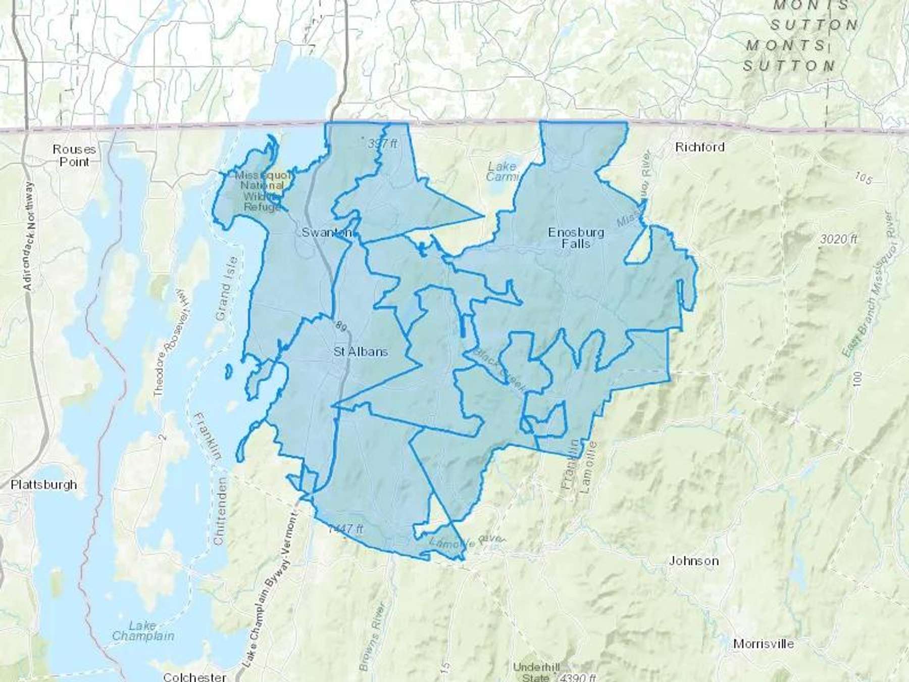 Joyal Fuels Cash Heating Oil Delivery Map Map With The Joyal Fuels Heating Oil Delivery Area Shaded In Blue