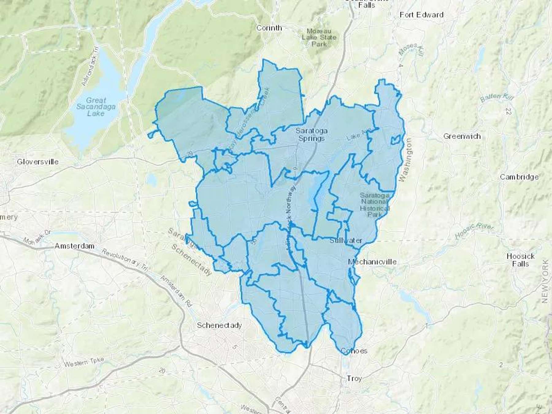 G A Bove & Sons Inc Cash Heating Oil Delivery Map Map With The G A Bove & Sons Inc Heating Oil Delivery Area Shaded In Blue