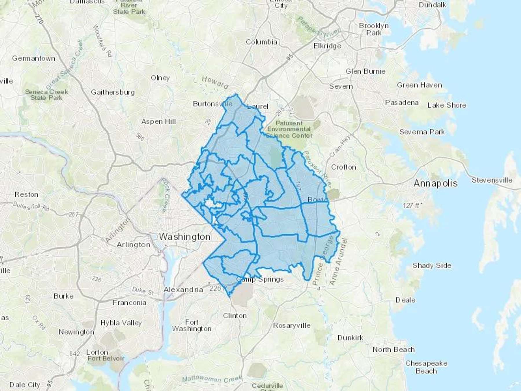 Laurel Fuel Co Cash Heating Oil Delivery Map Map With The Laurel Fuel Co Heating Oil Delivery Area Shaded In Blue