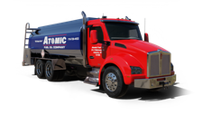 Atomic Fuel Oil Transport Inc Atomic Fuel Oil Co Cash Heating Oil truck Photo of a Atomic Fuel Oil Transport Inc Atomic Fuel Oil Co heating oil truck