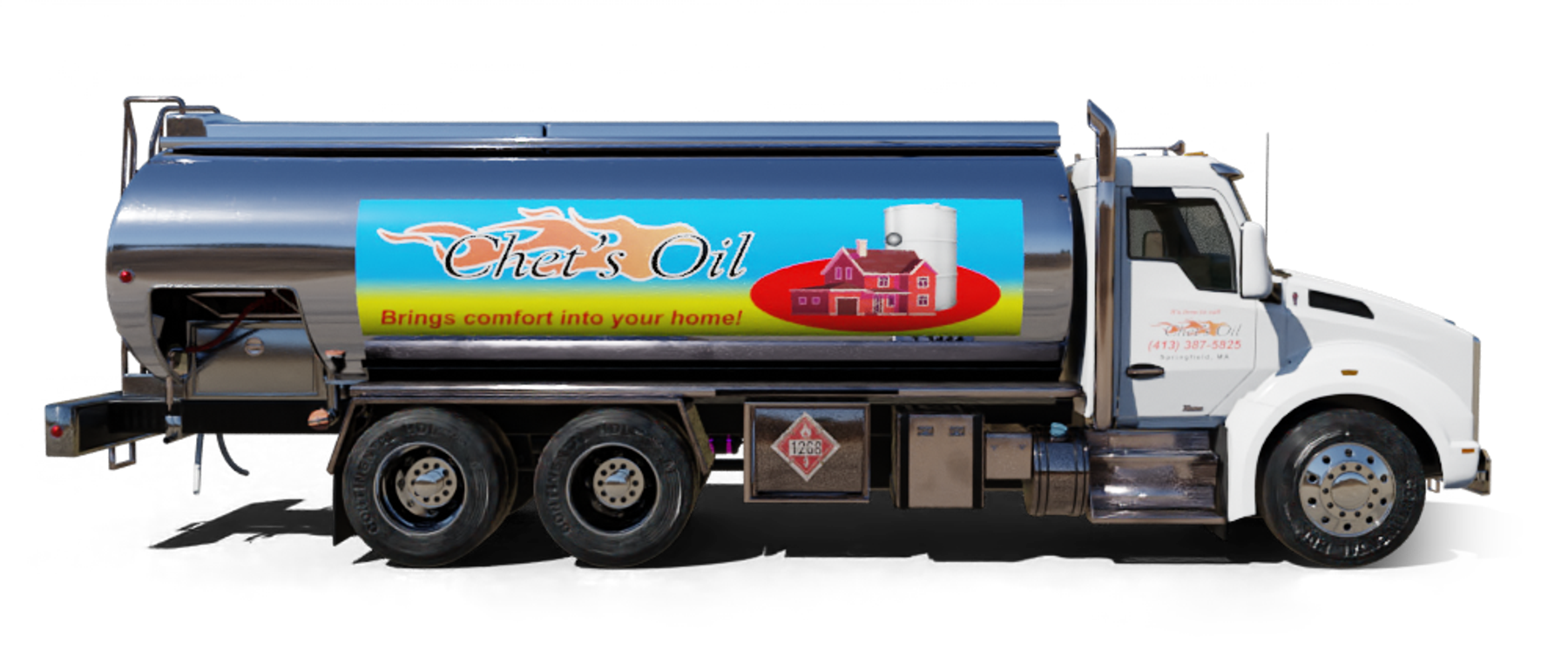 Dole Fuel Heating Oil Truck Dole Fuel residential home heating oil truck adjacent to the Huntington Manor Fire Department in Huntington, Long Island, New York delivering fuel oil.