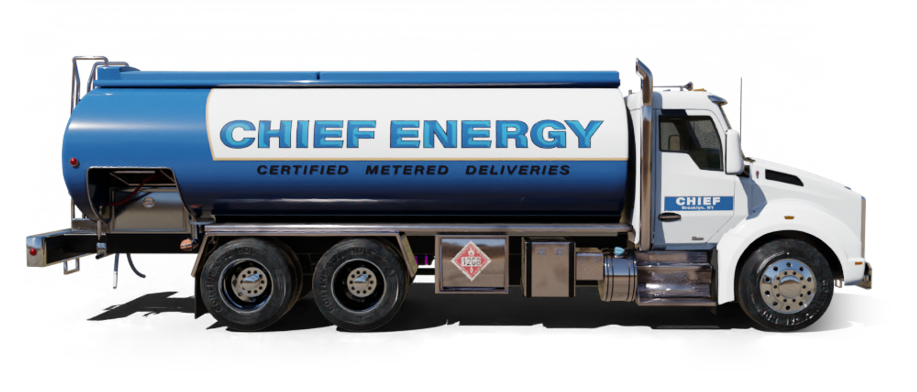 J Thurston Heating Oil Truck J Thurston Heating Oil Truck parked at riverside