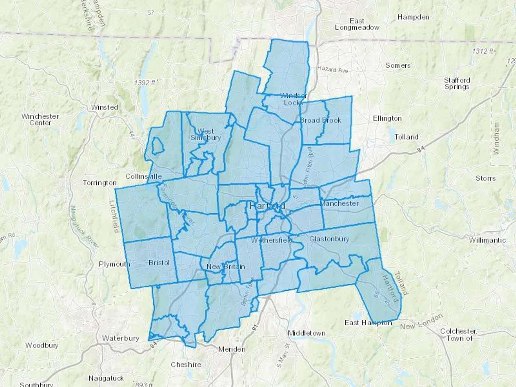 Mull Brothers Inc Cash Heating Oil Delivery Map Map With The Mull Brothers Inc Heating Oil Delivery Area Shaded In Blue