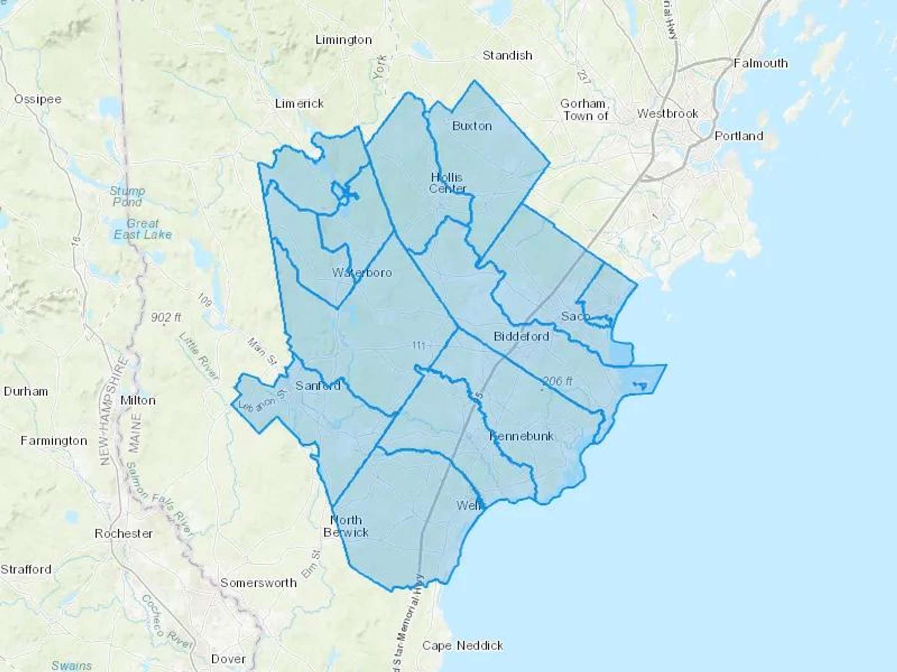 Rinaldi Energy Llc Cash Heating Oil Delivery Map Map With The Rinaldi Energy Llc Heating Oil Delivery Area Shaded In Blue