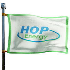 Hop Energy LLC Heating Oil Prices Flag Photo of Hop Energy LLC flag denoting best heating oil prices the company offers