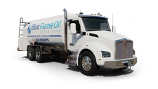 Blue Flame Oil Co Cash Heating Oil truck Photo of a Blue Flame Oil Co heating oil truck
