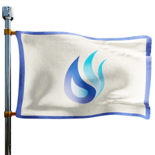 Blue Flame Oil Co Heating Oil Prices Flag Photo of Blue Flame Oil Co flag denoting best heating oil prices the company offers