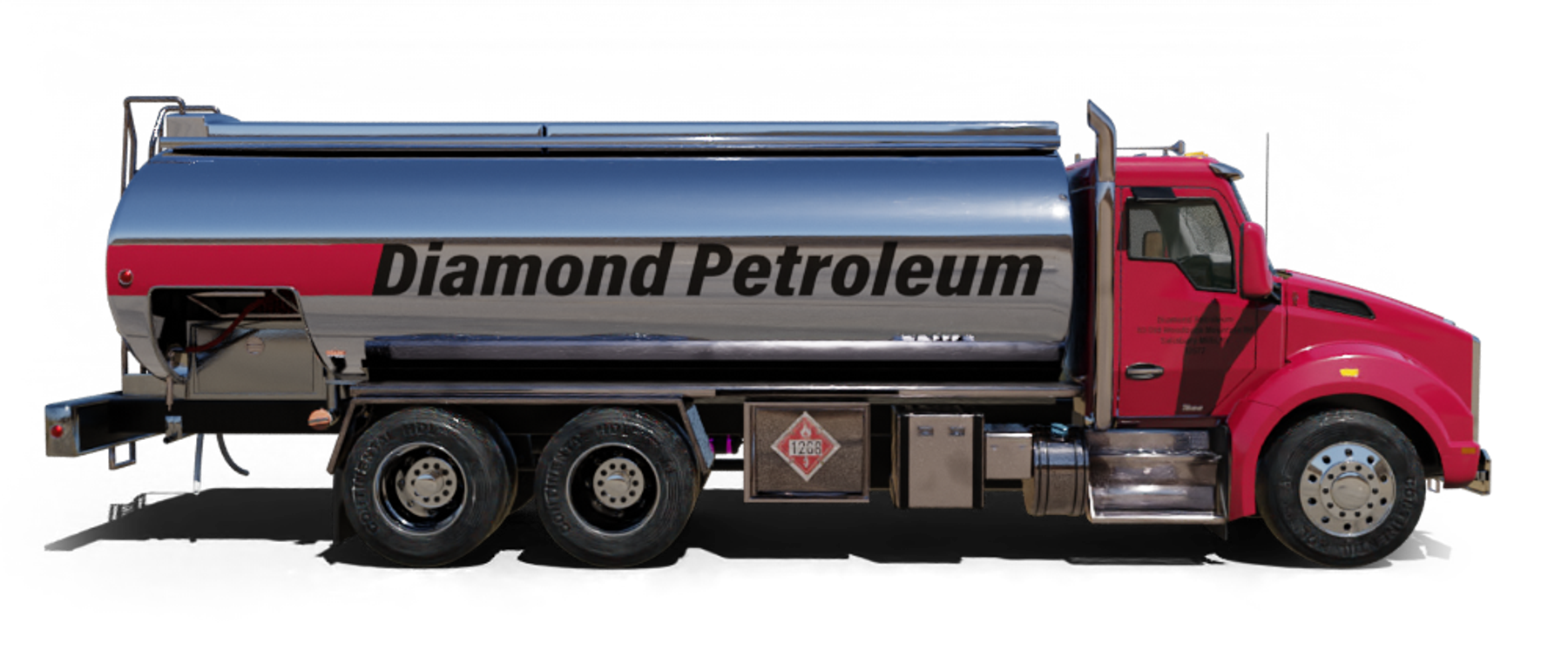 Domino Fuel Heating Oil Truck Domino Fuel residential home heating oil truck in a parking lot in Ronkonkoma, Long Island, New York delivering fuel oil.