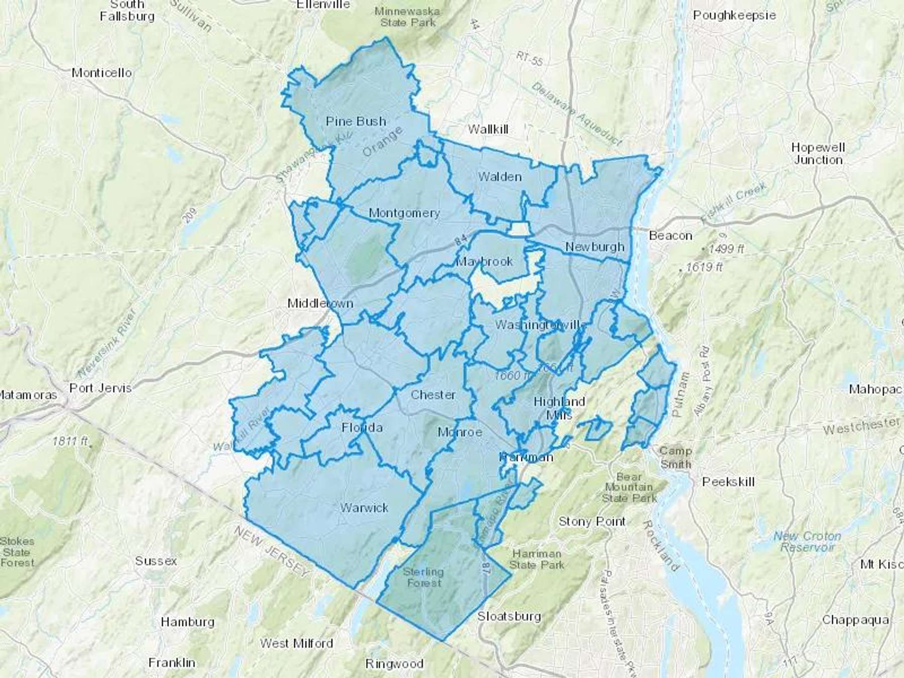 Diamond Petroleum Inc Cash Heating Oil Delivery Map Map With The Diamond Petroleum Inc Heating Oil Delivery Area Shaded In Blue