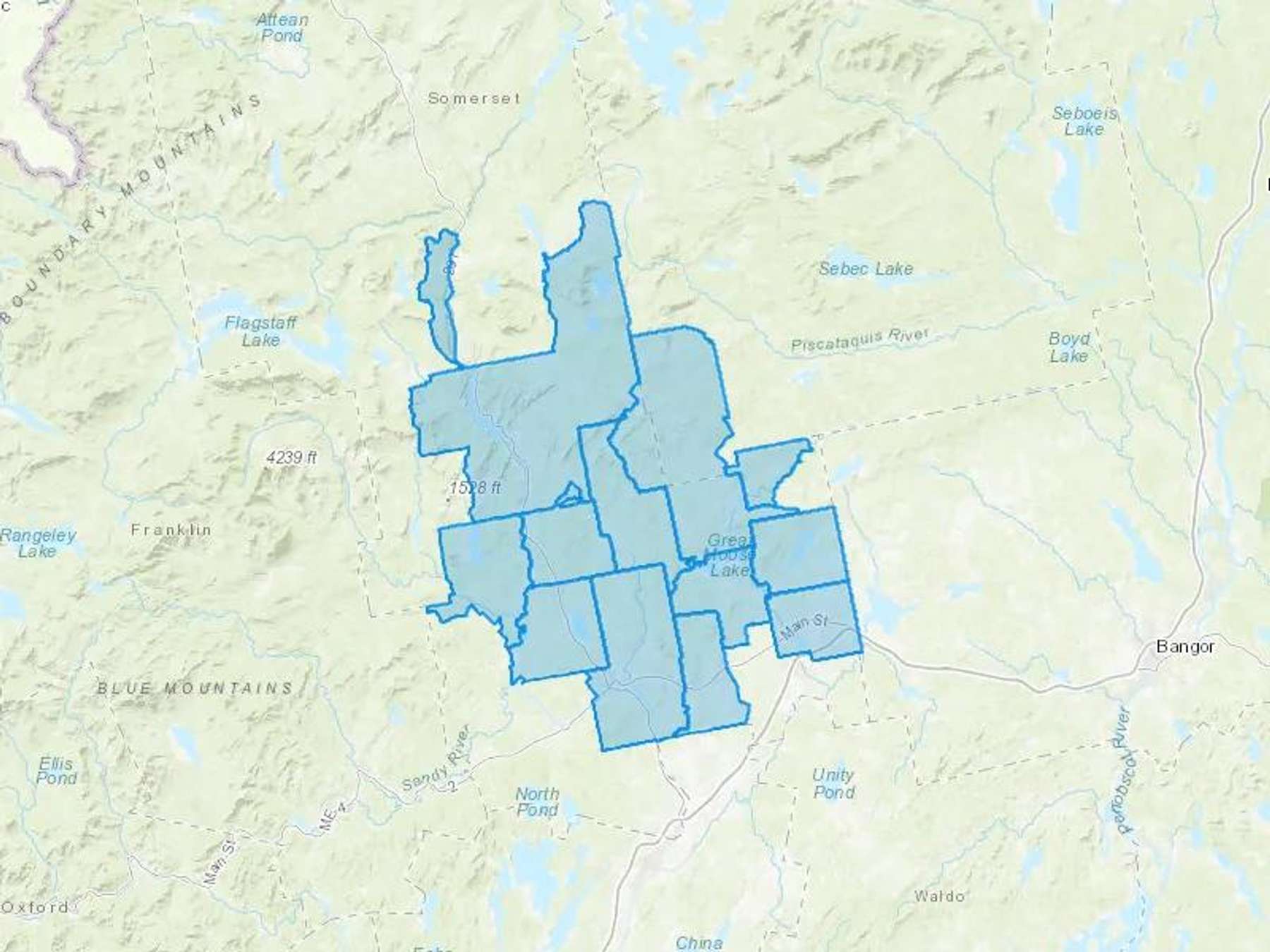 Polar Bear Oil Co Inc Cash Heating Oil Delivery Map Map With The Polar Bear Oil Co Inc Heating Oil Delivery Area Shaded In Blue