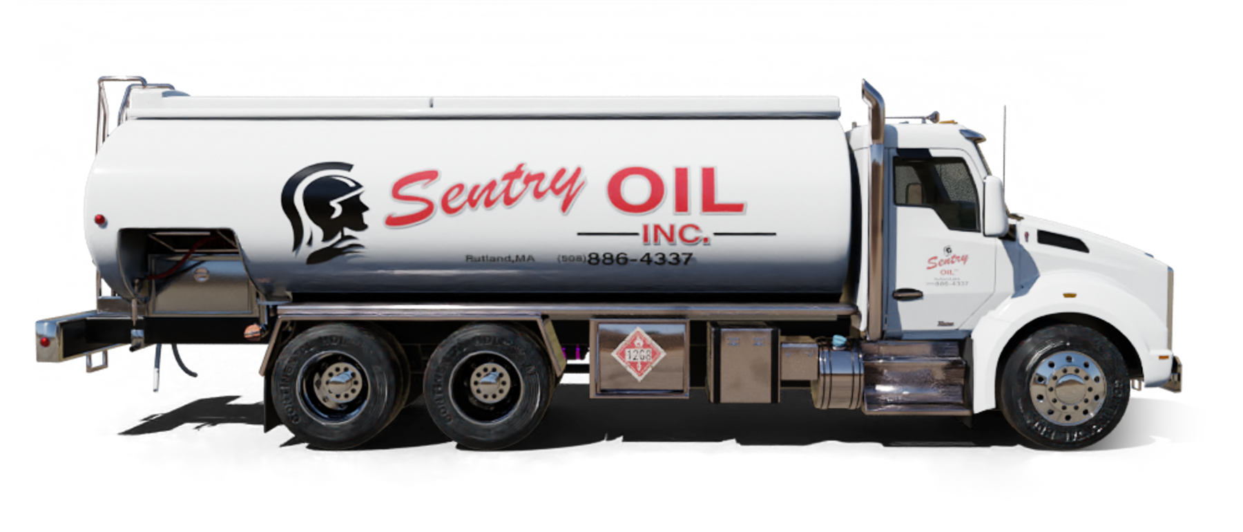 Precision Heating Heating Oil Truck Precision Heating residential home heating oil truck on Wantagh Ave in Levittown, Long Island, New York delivering fuel oil.