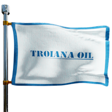 Troiana Oil Co Heating Oil Prices Flag Photo of Troiana Oil Co flag denoting best heating oil prices the company offers