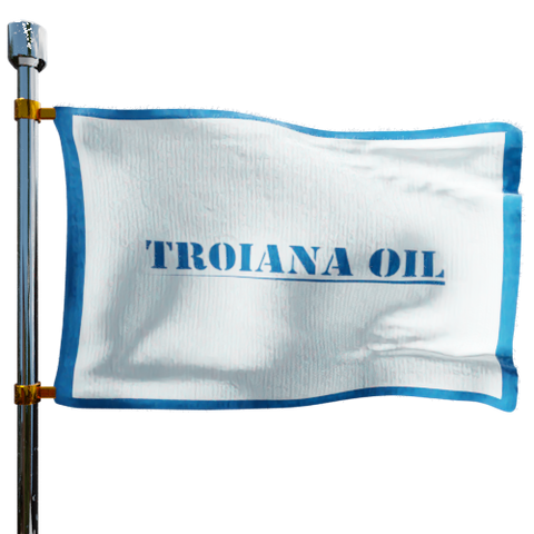 Troiana Oil Co Heating Oil Prices Flag Photo of Troiana Oil Co flag denoting best heating oil prices the company offers