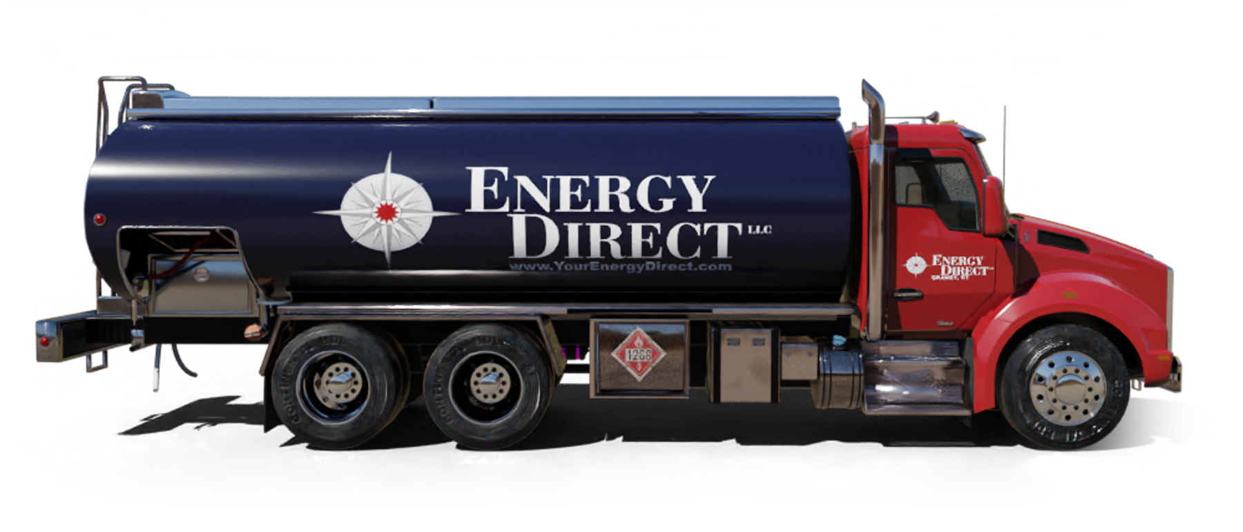 Pioneer Valley Heating Oil and Propane Truck parked at riverside Pioneer Valley Heating Oil and Propane Truck parked at riverside