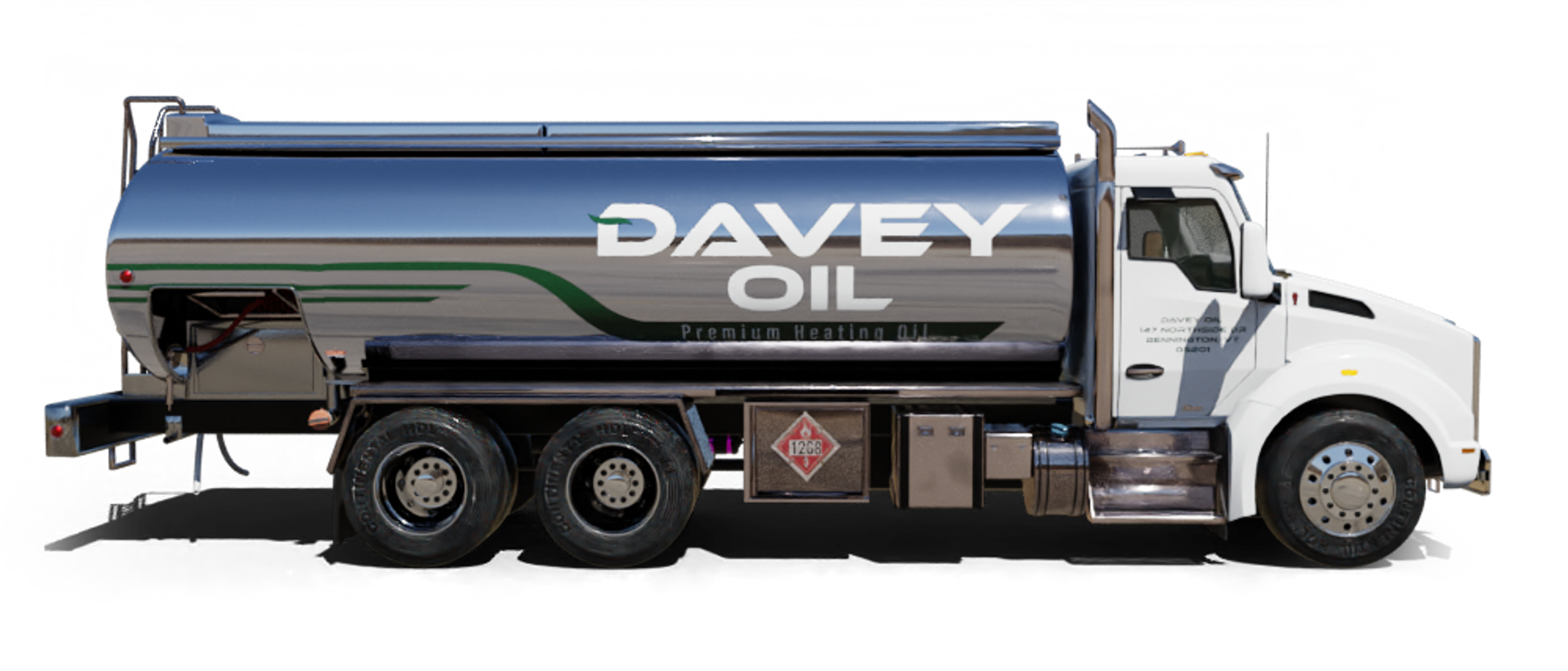 Unique Fuel Oil Heating Oil Truck Unique Fuel Oil residential home heating oil truck at the entrance portico in Brentwood, Long Island, New York delivering fuel oil.