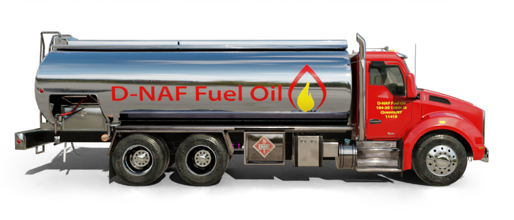 Cano Fuel Heating Oil Truck Cano Fuel residential home heating oil truck with a white colonial home in Brentwood, Long Island, New York delivering fuel oil.