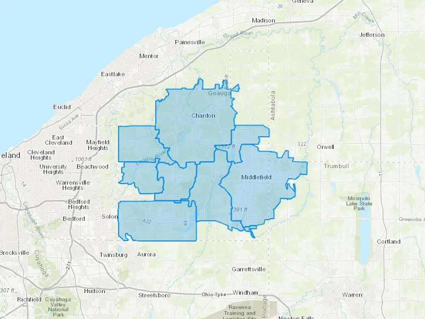 Ullman Oil Inc Cash Heating Oil Delivery Map Map With The Ullman Oil Inc Heating Oil Delivery Area Shaded In Blue