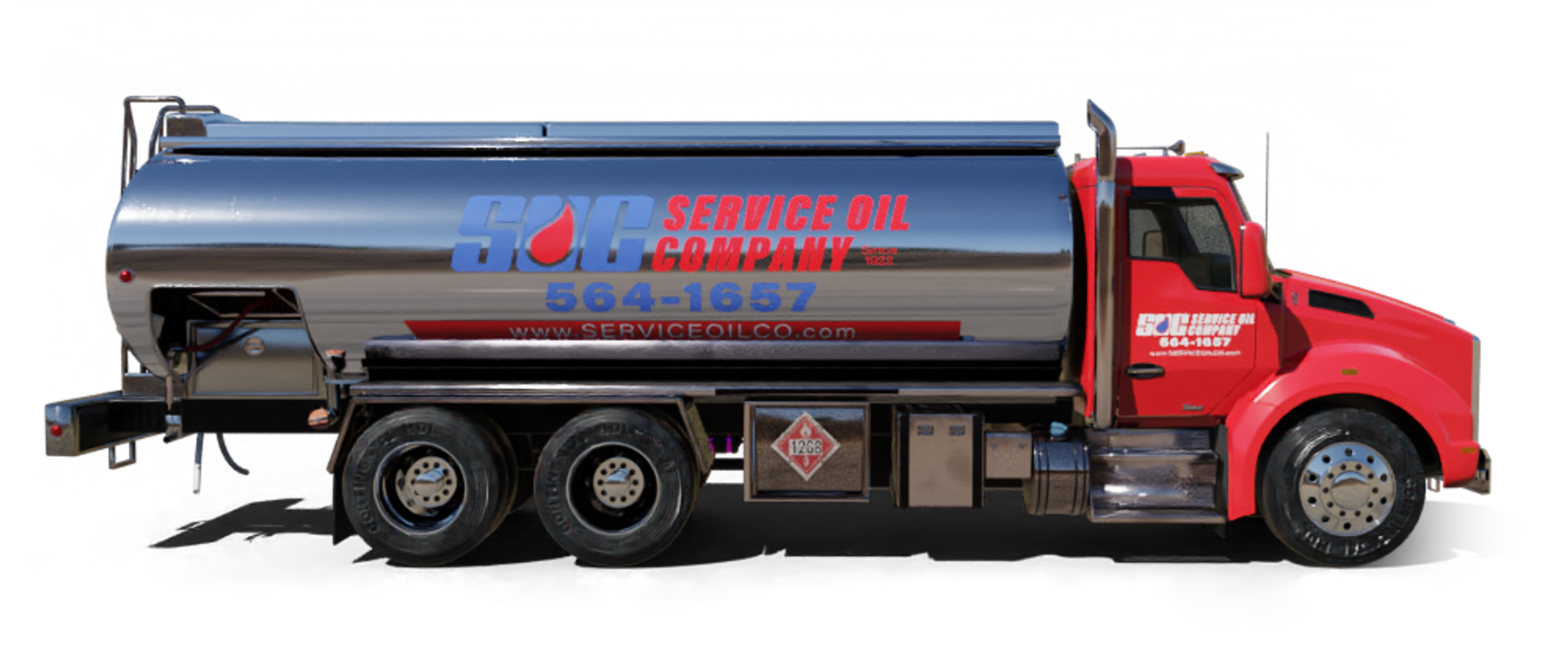 Pioneer Valley Heating Oil and Propane Truck parked at riverside Pioneer Valley Heating Oil and Propane Truck parked at riverside