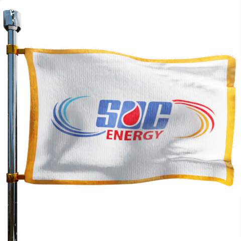 Service Oil Company Heating Oil Prices Flag Photo of Service Oil Company flag denoting best heating oil prices the company offers