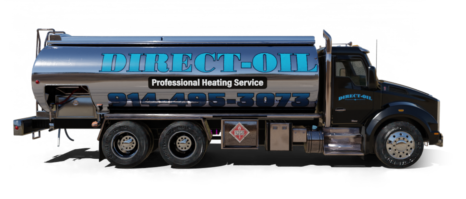 Ecuafuel Heating Oil Truck Ecuafuel residential home heating oil truck next to Station Number Two in Medford, Long Island, New York delivering fuel oil.