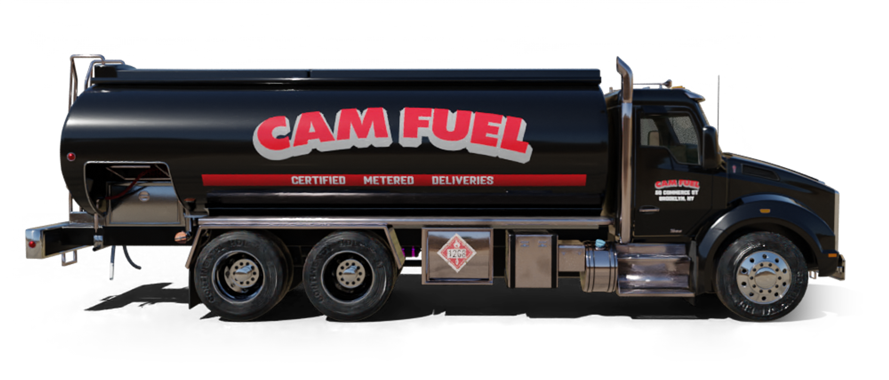 Century Petroleum Heating Oil Truck Century Petroleum residential home heating oil truck in the street outside St Kilian Parish in Farmingdale, Long Island, New York delivering fuel oil.