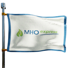 MHO Express Heating Oil Prices Flag Photo of MHO Express flag denoting best heating oil prices the company offers
