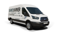 Barney Barker Oil Co Inc furnace repair van Photo of a Barney Barker Oil Co Inc furnace repair van