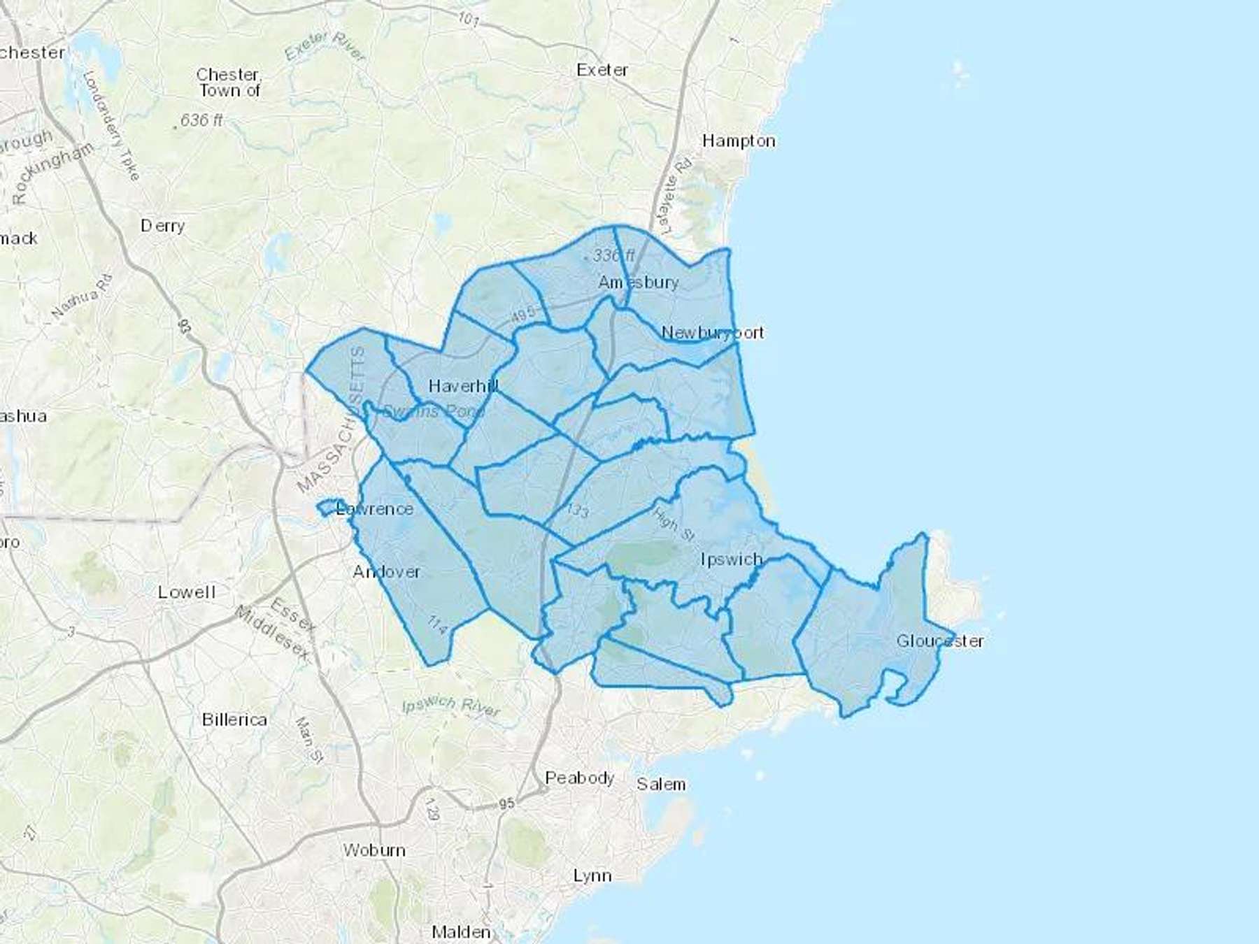 Knight Oil Inc Cash Heating Oil Delivery Map Map With The Knight Oil Inc Heating Oil Delivery Area Shaded In Blue