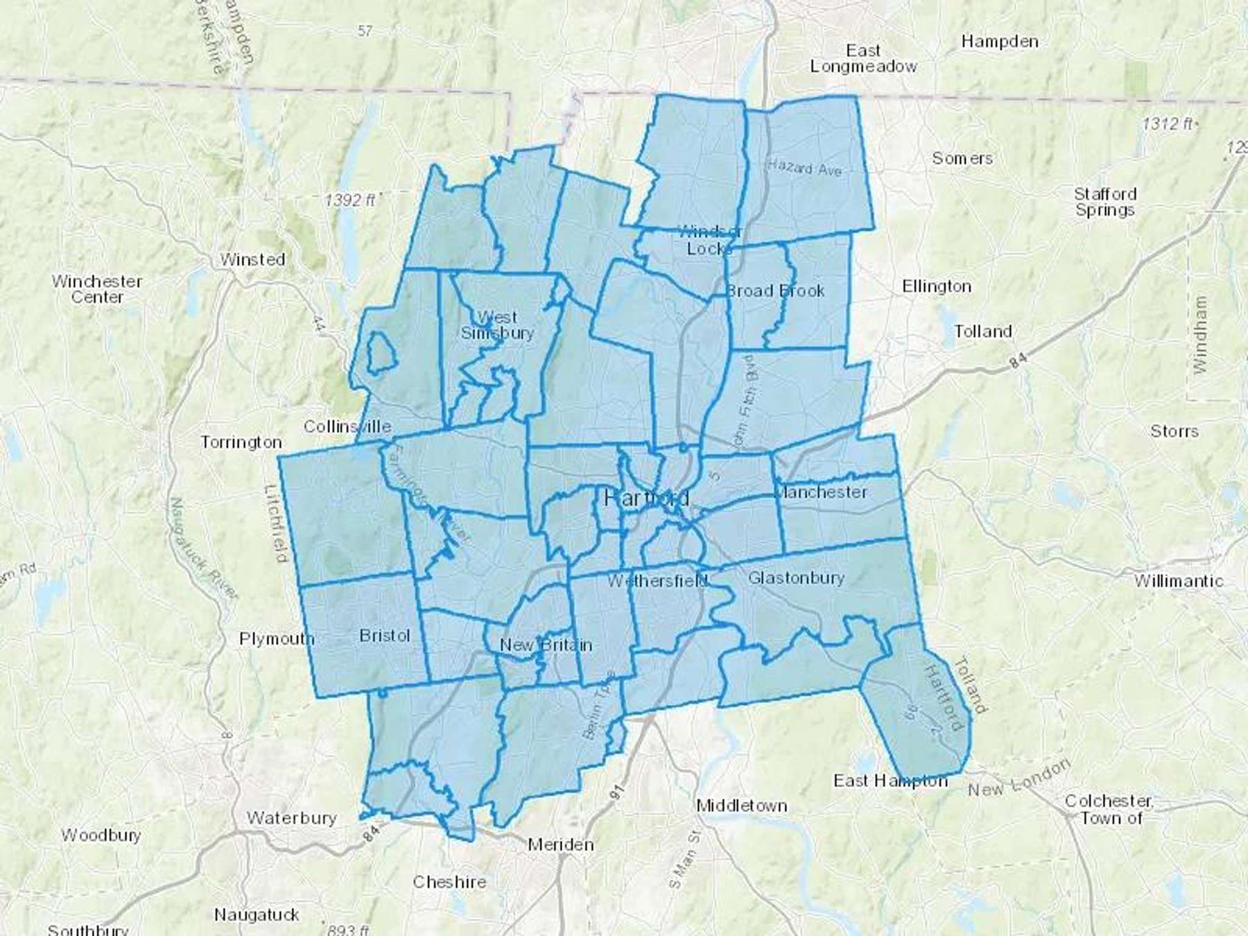 Fusco Oil Cash Heating Oil Delivery Map Map With The Fusco Oil Heating Oil Delivery Area Shaded In Blue