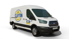 Clayton Discount Fuel furnace repair van Photo of a Clayton Discount Fuel furnace repair van