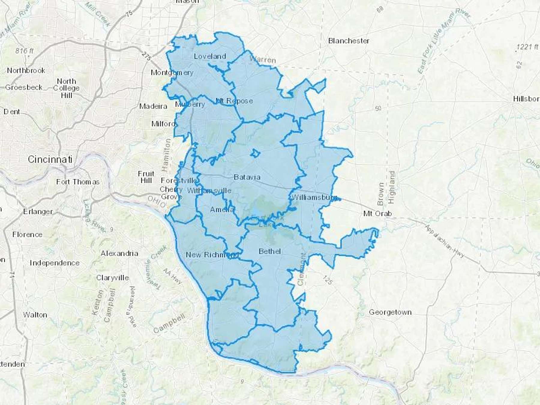 Hudson Oil Cash Heating Oil Delivery Map Map With The Hudson Oil Heating Oil Delivery Area Shaded In Blue