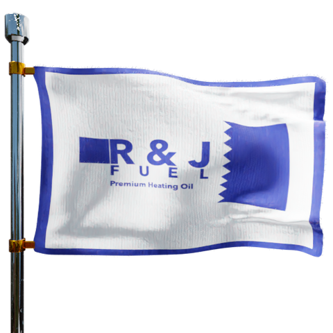 R & J Fuel Inc Heating Oil Prices Flag Photo of R & J Fuel Inc flag denoting best heating oil prices the company offers