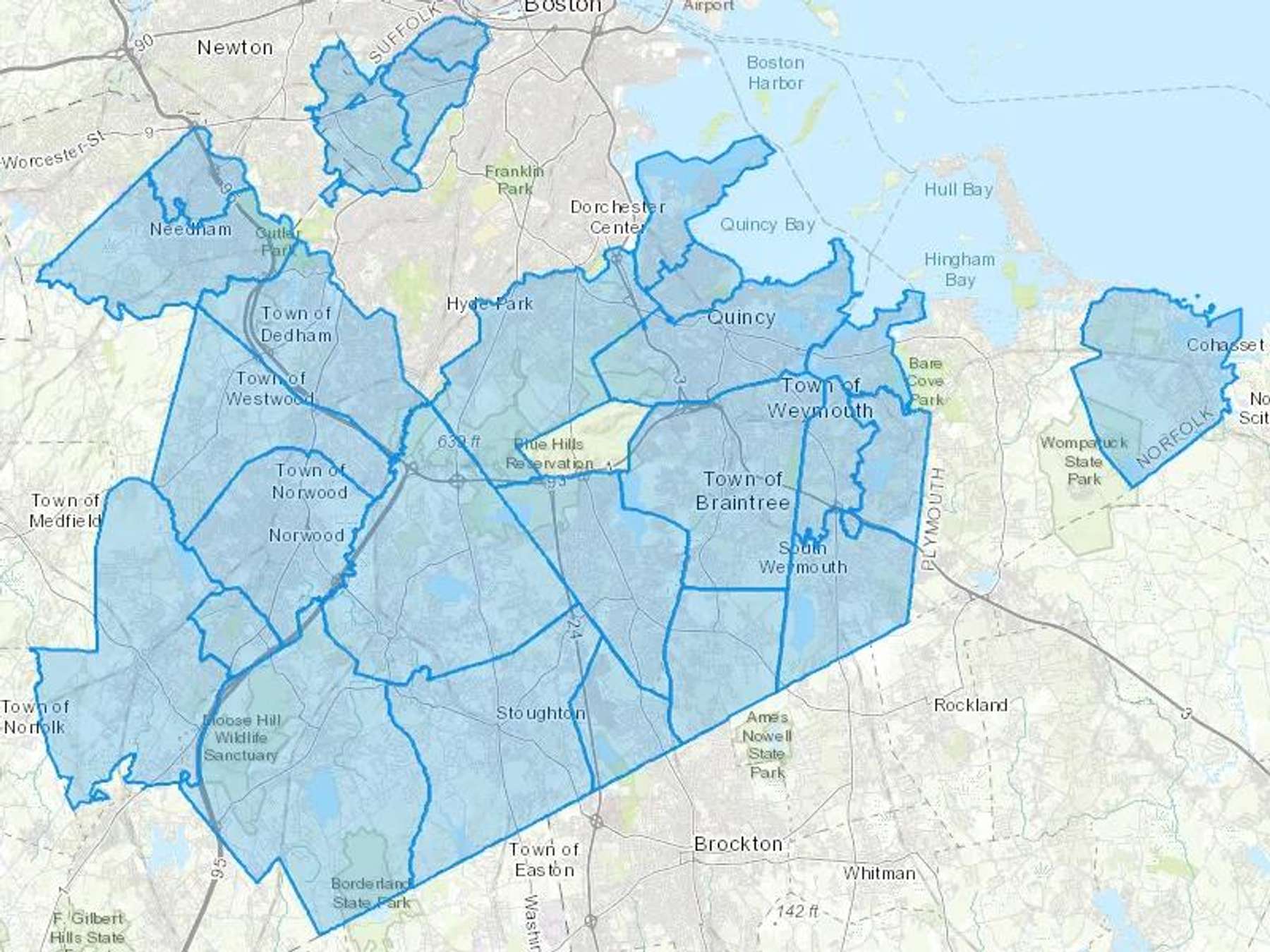 Supreme Energy Cash Heating Oil Delivery Map Map With The Supreme Energy Heating Oil Delivery Area Shaded In Blue
