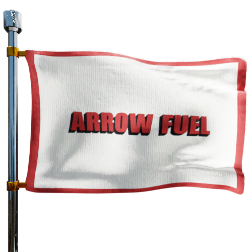 Arrow Fuel cash heating oil price logo