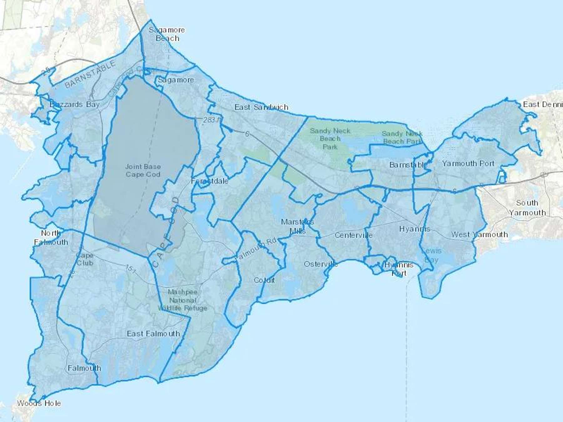 Canal Fuel Cash Heating Oil Delivery Map Map With The Canal Fuel Heating Oil Delivery Area Shaded In Blue