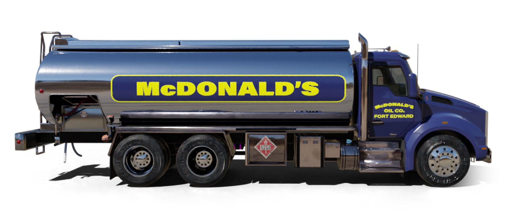 Bonilla's Fuel Heating Oil Truck Bonilla's Fuel residential home heating oil truck parked in front of station number one in Bay Shore, Long Island, New York delivering fuel oil.