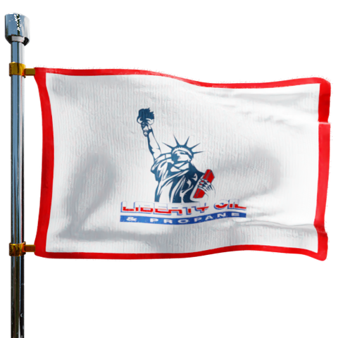 Liberty Oil Company Heating Oil Prices Flag Photo of Liberty Oil Company flag denoting best heating oil prices the company offers
