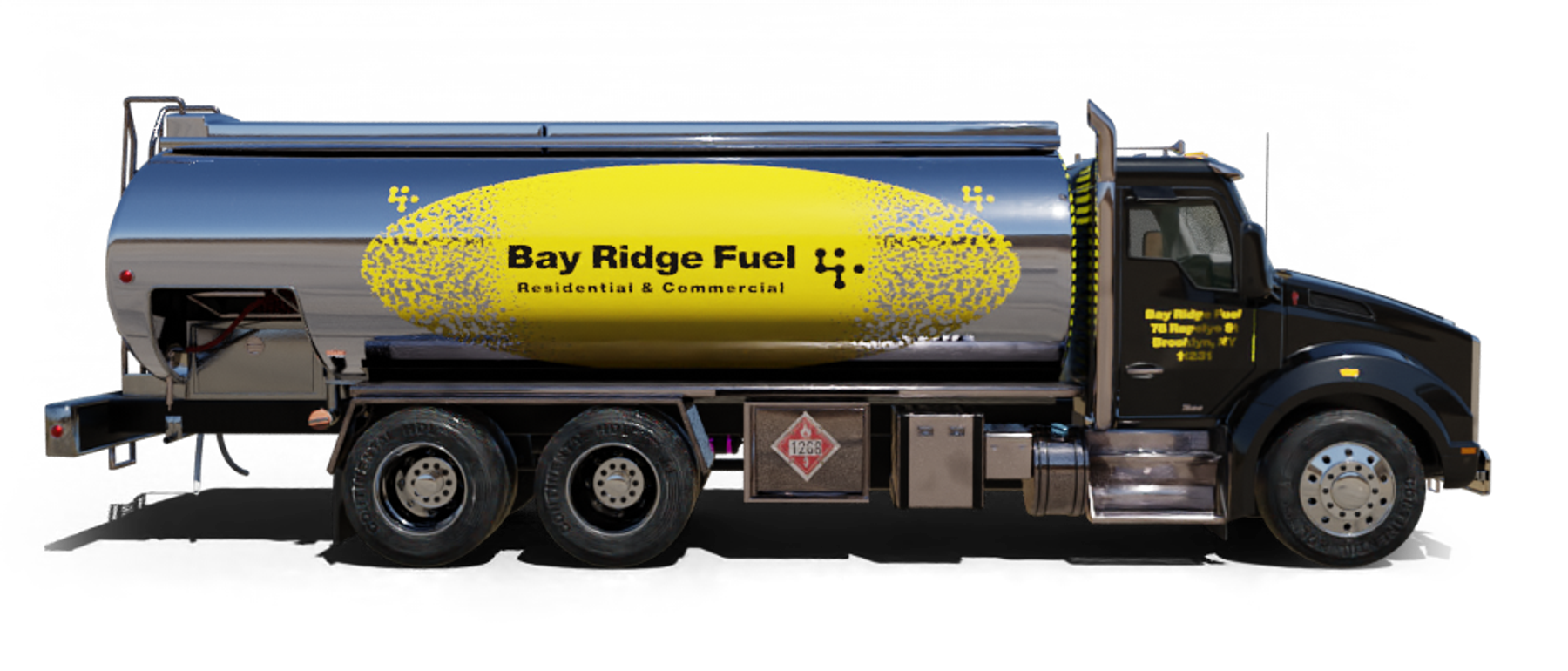 Yankee Oil Heating Oil Truck Yankee Oil residential home heating oil truck in front of the Wantagh Inn in Wantagh, Long Island, New York delivering fuel oil.