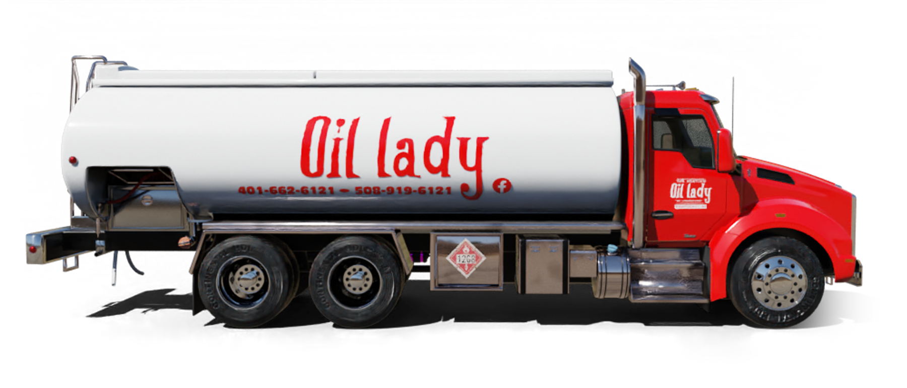 Pioneer Valley Heating Oil and Propane Truck parked at riverside Pioneer Valley Heating Oil and Propane Truck parked at riverside