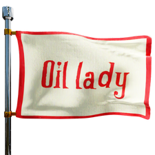 The Heating Oil Lady Heating Oil Prices Flag Photo of The Heating Oil Lady flag denoting best heating oil prices the company offers