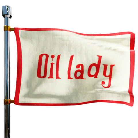 The Heating Oil Lady Heating Oil Prices Flag Photo of The Heating Oil Lady flag denoting best heating oil prices the company offers