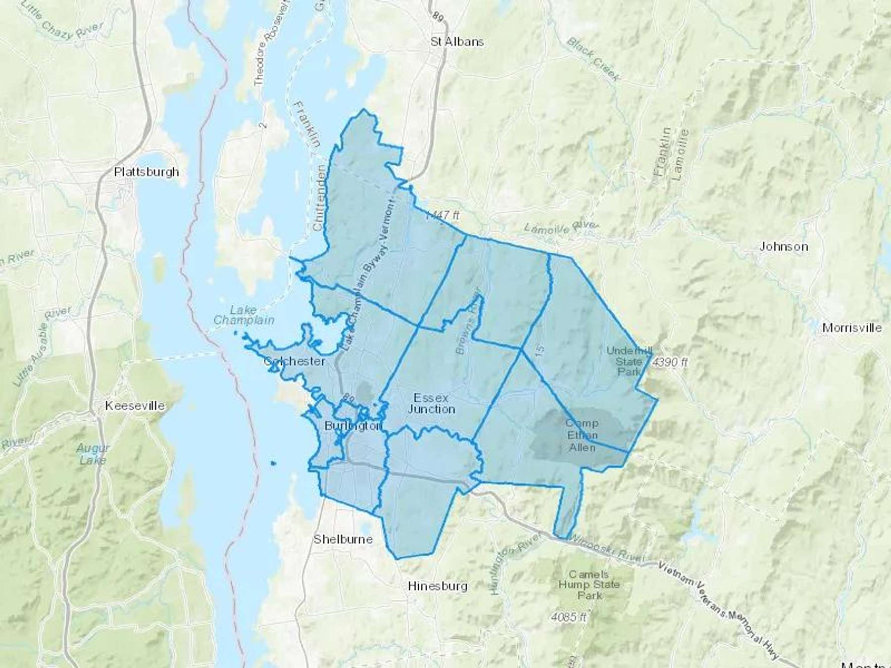 Jolley 122 Cash Heating Oil Delivery Map Map With The Jolley 122 Heating Oil Delivery Area Shaded In Blue